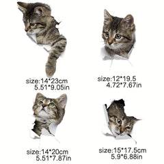 2pcs 3D Cat Iron Stickers for DIY T Shirt Backpack Hat