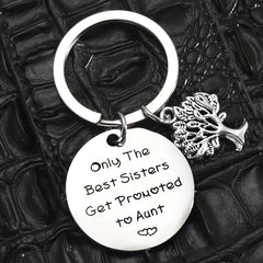 Stainless Steel Aunt Keychain Gift From Niece