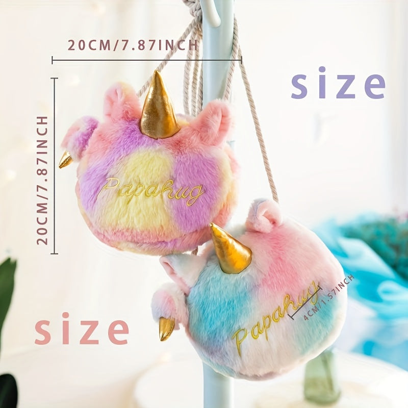 Unicorn Fur Bag Custom Little Girl Shoulder Bag