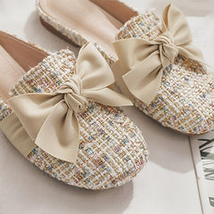 Bow Decor Mules Women's Footwear