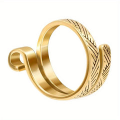 Adjustable Crochet Tension Ring Open Yarn Guide Finger Clip