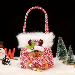 Christmas Small Gift Bag Peace Fruit Bag Long Brim Handbag