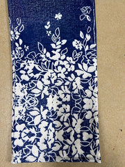Floral & Denim Print High Rise Plus Leggings