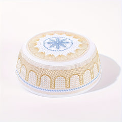 Ethnic Islamic Hat For Men, Lightweight Embroidered Cap