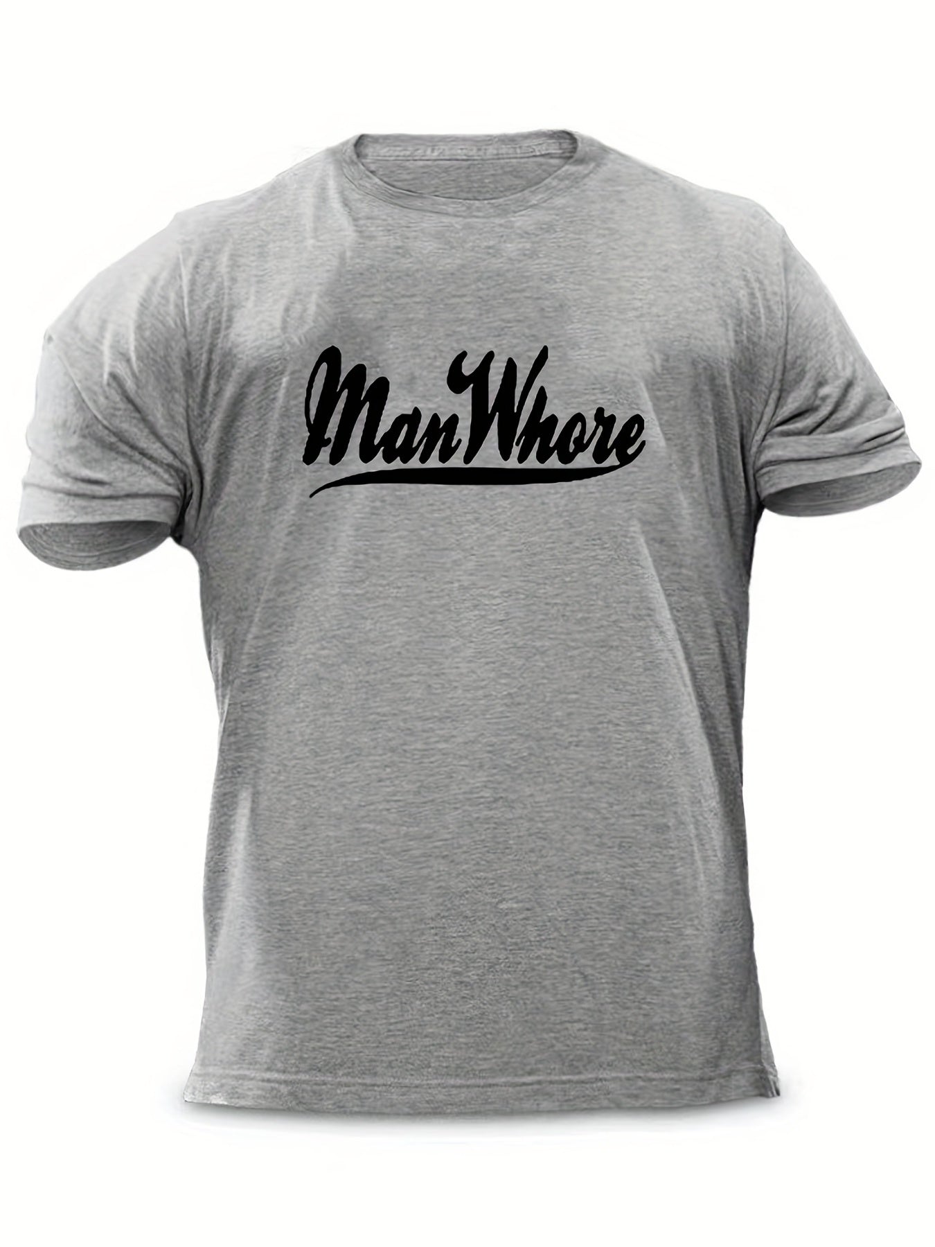 Men's Stylish Letter Print T shirt Casual Tee