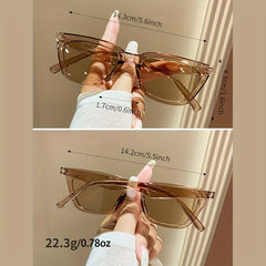 Cat Eye Square Sunglasses UV400 Sun Shades For Women Men