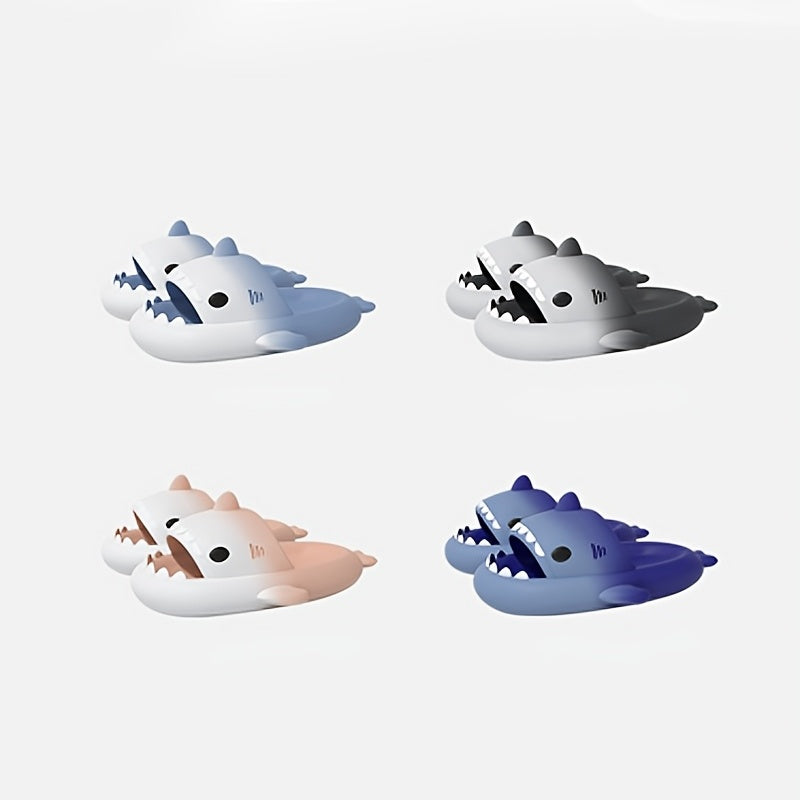 Shark Slippers Gradient Cloud Slides For Men Women Couple