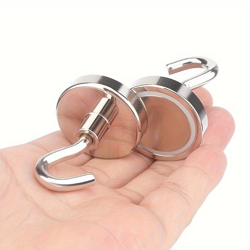 2pcs Heavy Duty Magnetic Hook Ultra Strong Neodymium Industrial Hook