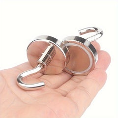 2pcs Heavy Duty Magnetic Hook Ultra Strong Neodymium Industrial Hook