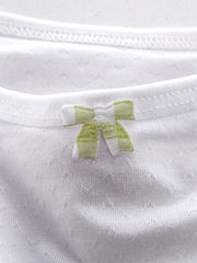 3pcs Girls Bow Bras Stretch Cotton Soft Bralette Underwear