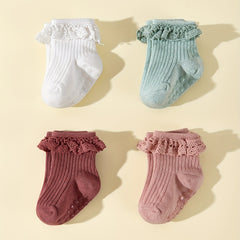 Lace Princess Socks for Girls - Perfect for Spring and Autumn