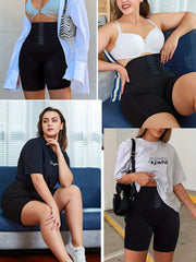 Tummy Control Waist Training Shorts Butt Lifting Thigh Slimming Active