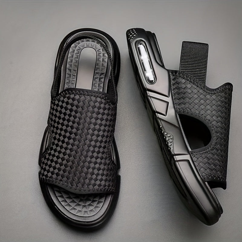 Men's Plaid Slide Sandals Outdoor Walking Shoes