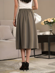 High Waist A-Line Skirt for Women