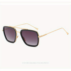 Retro Metal Frame Men's Sunglasses UV Protection AC Lenses
