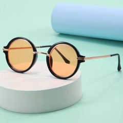 Kids Metal Round Sunglasses UV Protection