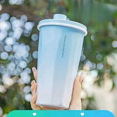 590ml Stainless Steel Coffee Cup Leakproof Water Bottle Outdoor Sports Yoga Gym