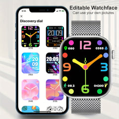 Sports Smartwatch 1.85" HD Display Sync with Mobile