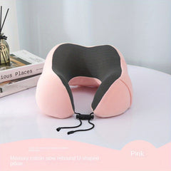 Slow Rebound Travel Pillow U shaped Headrest Neck Support Pillow Nap Pillow