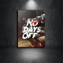 Motivational Gym Poster Frameless Interior Wall Canvas