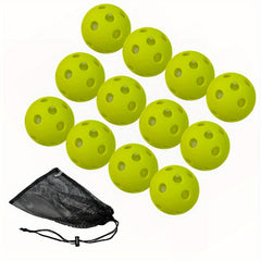12 Pack Pickleball Balls w/ Storage Bag - Training & Competition