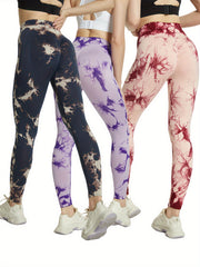 Tie Dye Yoga Pants High Stretch Leggings