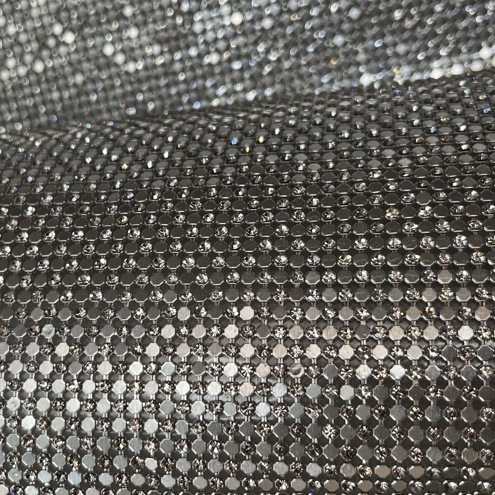 Hotfix Diamond Sticker Sheet Golden Hexagonal Dry