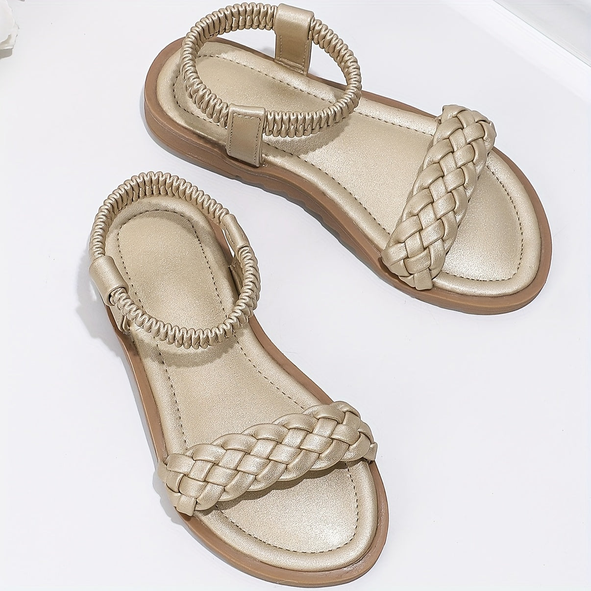 Girls Solid Open Toe Sandals Breathable Lightweight for Summer