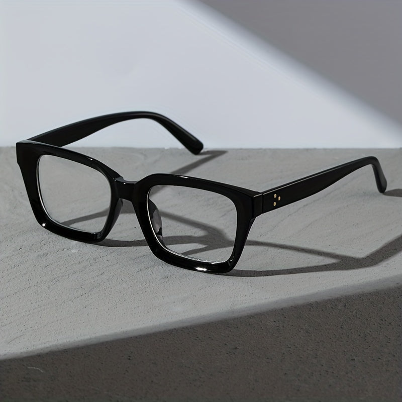 Men's Square Frame Flat Mirror Rice Nail