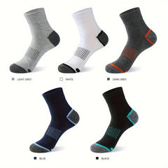10 Pairs Men's Outdoor Running & Basketball Ankle Socks