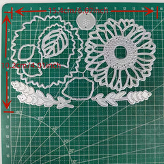 Sunflowers Metal Cutting Dies Or Stamps Sets For Card Decoration