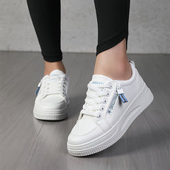 Women's Chunky Sneakers Flat Heighten Casual Lightweight Breathable Shoes