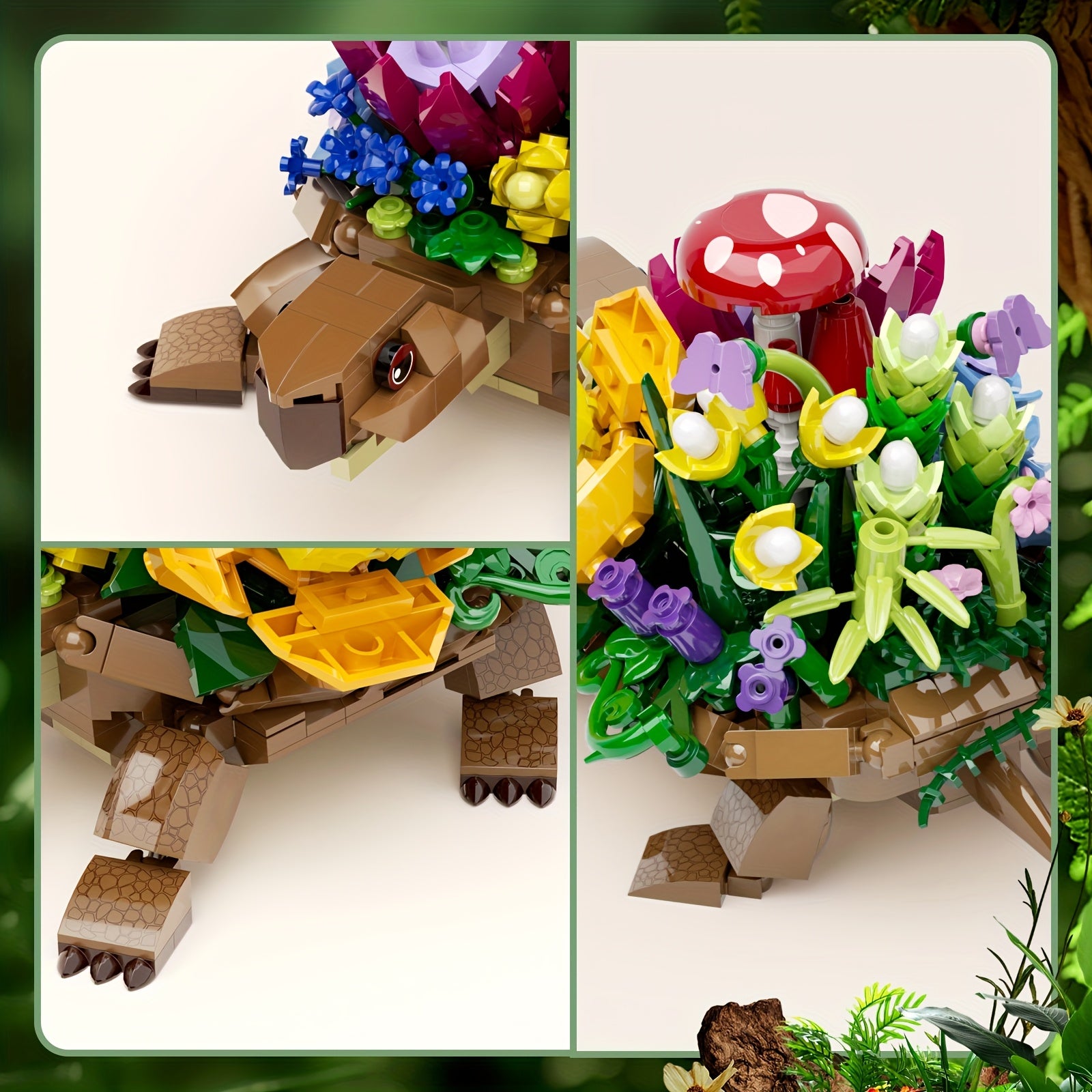 477pcs Turtle Animal Building Set for Kids 6-10 Boys Girls Toys
