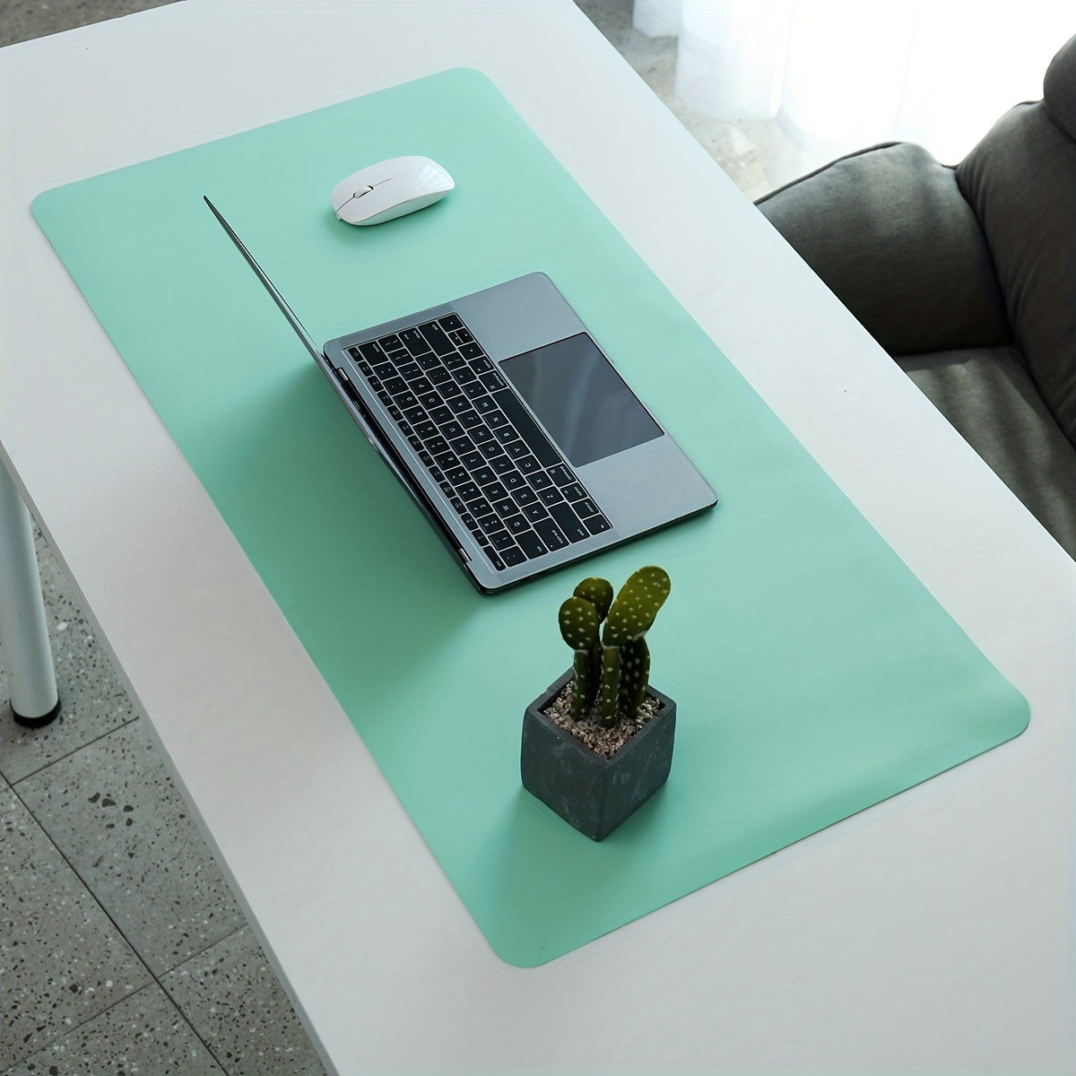 Double Side PU Mouse Pad Desk Mat 5 Colors