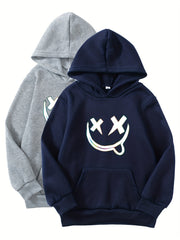 2pcs Boys Casual Hooded Sweatshirt Spring Fall Kids Clothing