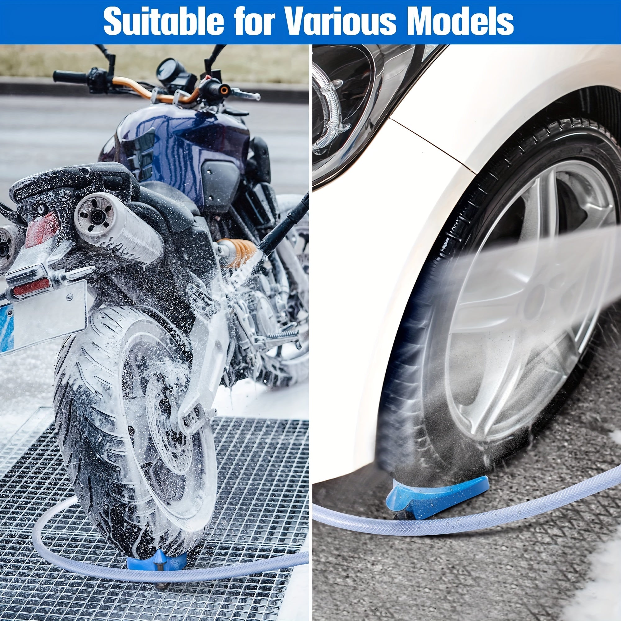 4 Pcs Car Hose Guide Tire Hose Roller For Car Washing Detailing
