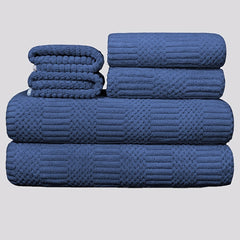 6pcs Soft Towel Set Coral Fleece Bath Linen Sets