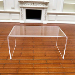 Dollhouse Table 1:12 Scale Mixed Tea Table for Mini Scene Props