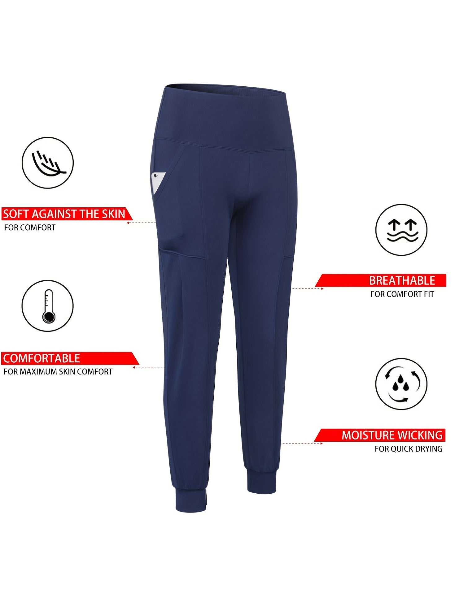 Women's Casual Sweatpants with Pockets Loose Workout Joggers