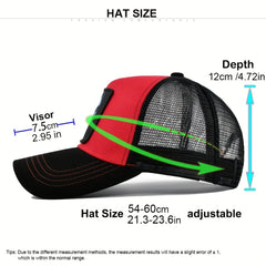 Unisex Mesh Baseball Cap Clown Embroidery Outdoor Sport Hat