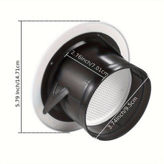 2pcs Soffit Vents Louver Grill Cover Round Vent Cover with Fly Screen
