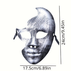 Men's Bronze Half Face Carnival Mask for Christmas Party
