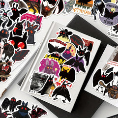 50pcs Monster Mothman Series Stickers - Waterproof DIY Sticker Pack