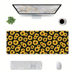 Sunflower Mouse Pad Gaming Mouse Pad 80x29 Large Non Slip Rubber Base Mousepad