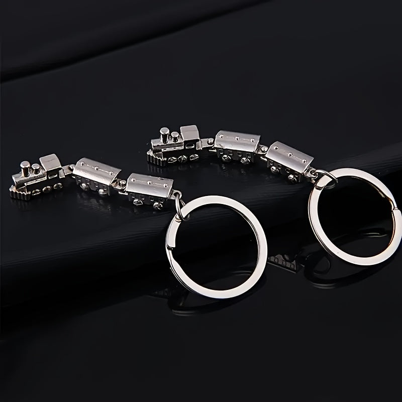 2pcs Metal Movable Joint Key Ring Alloy Keychain Gift