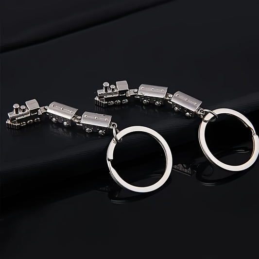 2pcs Metal Movable Joint Key Ring Alloy Keychain Gift