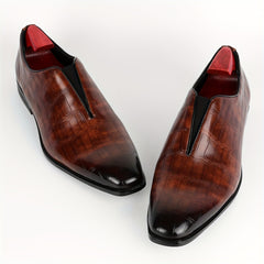 Men's Slip On Dress Shoes British Style Non Slip Business Shoes