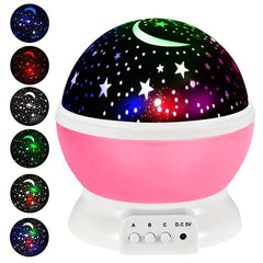 Kids Star Night Light Moon and Star Projector
