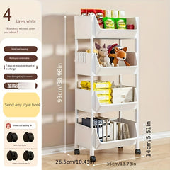 Small Stroller Shelf Floor Layer Household Living Room Snack Bookshelf Storage