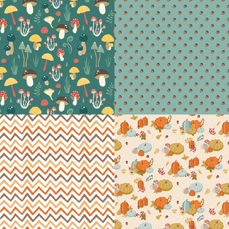 24pcs DIY Photo Album Paper Autumn Thanksgiving Background Paper
